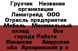 Грузчик › Название организации ­ Ламитрейд, ООО › Отрасль предприятия ­ Мебель › Минимальный оклад ­ 30 000 - Все города Работа » Вакансии   . Амурская обл.,Архаринский р-н